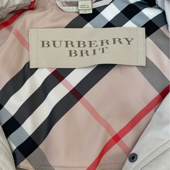 Burberry Brit women’s M rain/utility jacket. Lightweight Unlined. - Picture 4 of 12